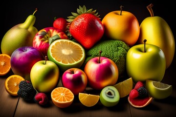 fruits and vegetables ai generative