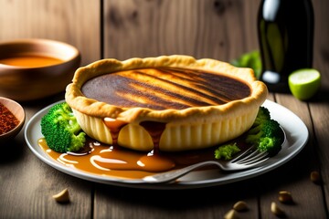homemade broccoli pie ai generative