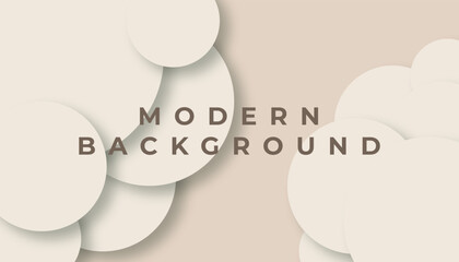 Modern abstract pastel tone background elegant circle shape design