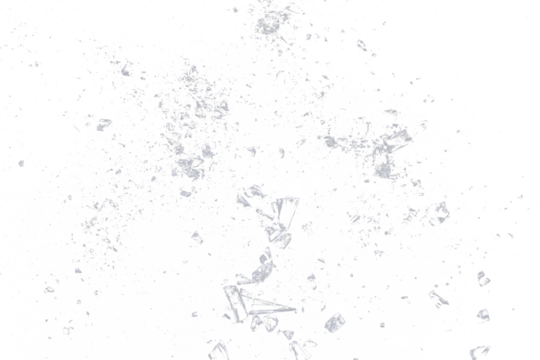 abstract glass particle
