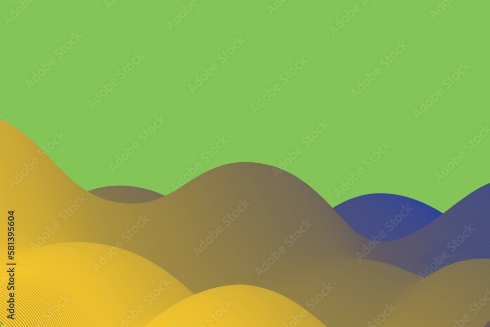 Poster simple gradient wave abstract background. suitabble for landing page and computer desktop wallpaper.