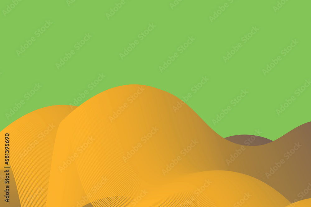 Poster simple gradient wave abstract background. suitabble for landing page and computer desktop wallpaper.
