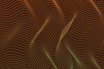 Vector Illustration of the grdient green and yellow pattern of lines abstract background. EPS10.