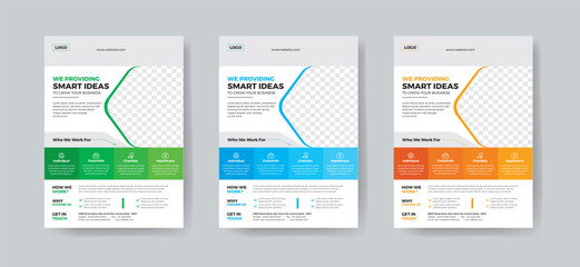 Corporate business, digital marketing agency flyer Brochure design, cover modern layout, annual report, poster, flyer in A4 template