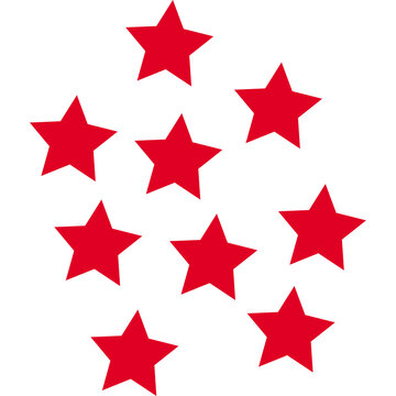 red stars image sticker