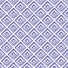 Seamless Colorful Geometric Pattern with Rhombuses. Endless Modern Mosaic Texture.  Fabric Textile, Wrapping Paper, Wallpaper. Vector 3d Illustration. Abstract Art