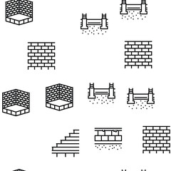 building house structure vector seamless pattern