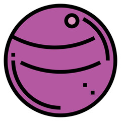 wellness ball filled outline icon style