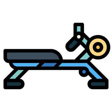 recommend clip art: rowers filled outline icon style