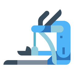 cross trainers flat icon style