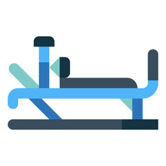 pilates machine flat icon style