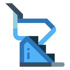 stepmill flat icon style