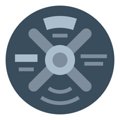 weight plates flat icon style