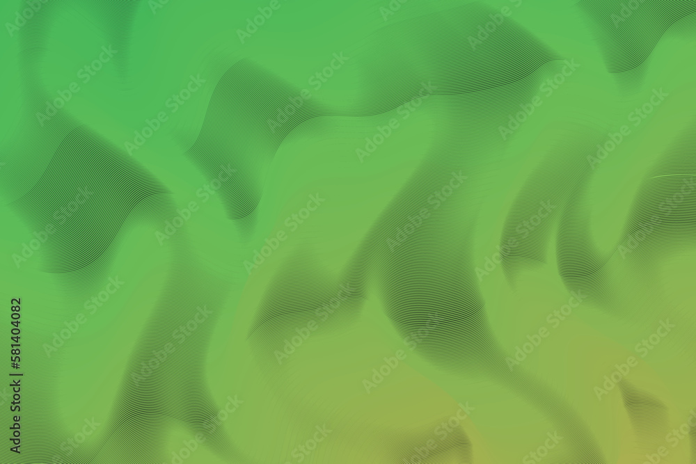 Poster vector illustration of the grdient green and yellow pattern of lines abstract background. eps10.