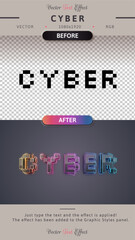 Cyber Unicorn - Editable Text Effect, Font Style