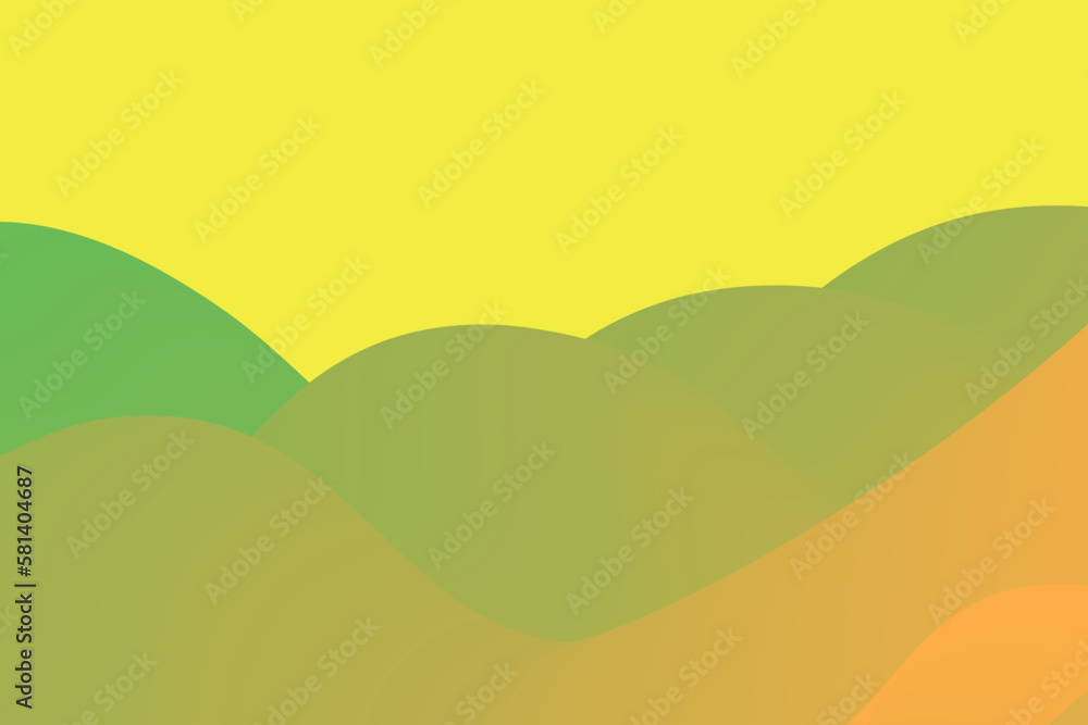 Poster simple gradient wave abstract background. suitabble for landing page and computer desktop wallpaper.