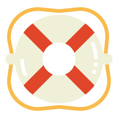 lifebuoy flat icon style