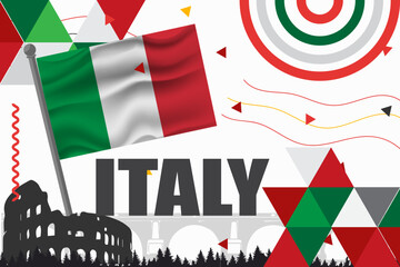 italy bannner suitable for independence day