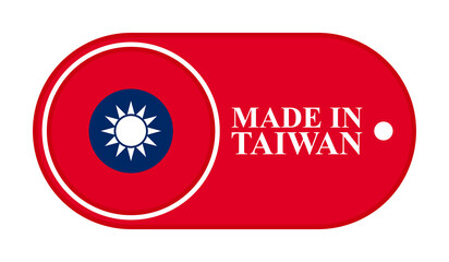icon made in taiwan. vector illustration isolated on white background