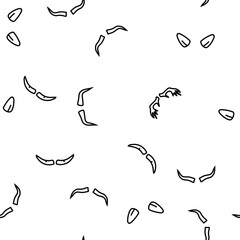 horn animal wildlife nature vector seamless pattern