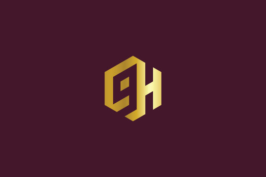 9H letter with golden typography brand logo design, 9h icon design, 9h logo design, 9h letter typo