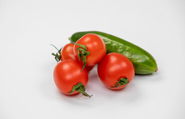 tomatoes and cucumbers