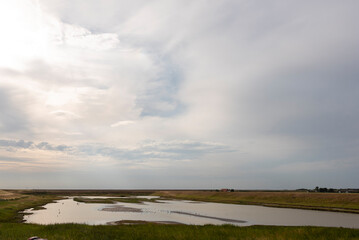 Landschaft im Nationalpark Oosterschelde bei Zierikzee. Provinz Zeeland in den Niederlanden