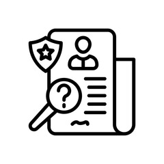 Investigation icon in vector. illustration