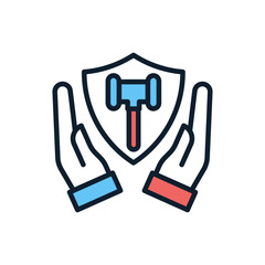 Qualified Protection icon in vector. illustration