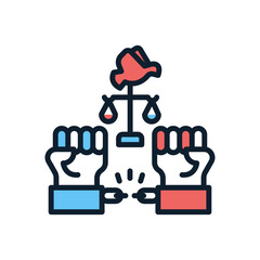 Freedom icon in vector. illustration