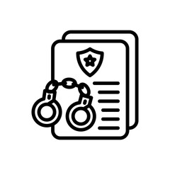 Warrant icon in vector. illustration