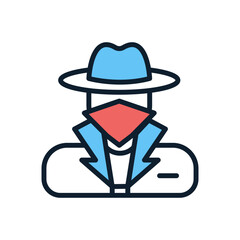 Bandit icon in vector. illustration