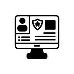 Criminal Database icon in vector. illustration