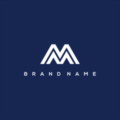Letter M and M monogram logo design
