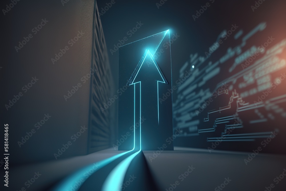 Poster futuristic data flow, data transfer technology. cyberpunk, big data and cybersecurity. cyberspace, b