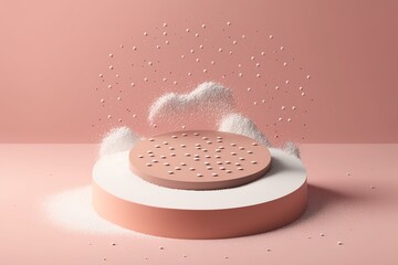 Minimal product background for advertising concept. 3d rendering illustration.