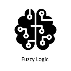 Fuzzy Logic  Vector   solid Icons. Simple stock illustration stock