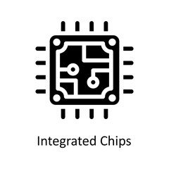 Integrated Chips Vector   solid Icons. Simple stock illustration stock