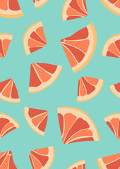 Seamless background with fruit .Eps 10 vector.