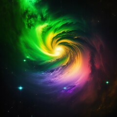 background space and planets bright colors abstraction