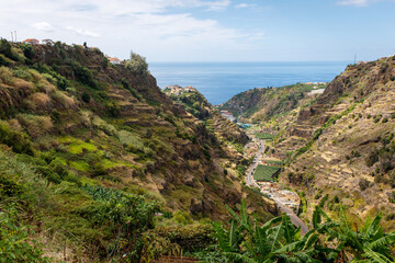 Fototapeta na wymiar The village on the Madeira island