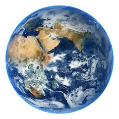 Fototapeta Image of earth globe planet over transparent background. Elements of this image furnished by NASA obraz