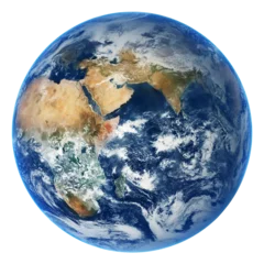 Fotobehang Noord-Europa Image of earth globe planet over transparent background. Elements of this image furnished by NASA