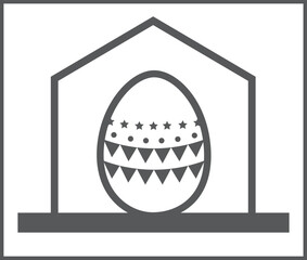 beautifully decorated easter eggs in a house