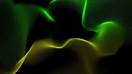 Futuristic particle wave abstract background - creative design element.