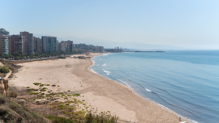 Beach shoreline of Beirut, Lebanon