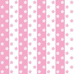 tiny flower seamless pattern isolated on pink and white background