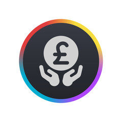 Save Money Pound - Pictogram (icon) 
