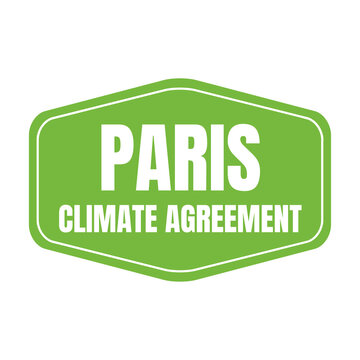 Paris climate agreement symbol icon