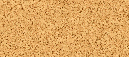 Vector realistic cork background. Plywood sheet detailed texture. Wood grainy board surface pattern. Cork rough effect closeup